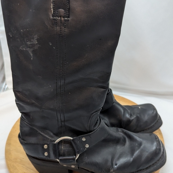 Womens US 7.5 Arizona Harness Cowboy / Biker Boots - Picture 4 of 6
